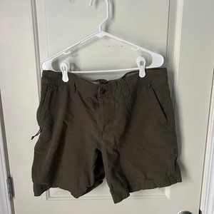 Columbia Olive Green Hiking Shorts - 34